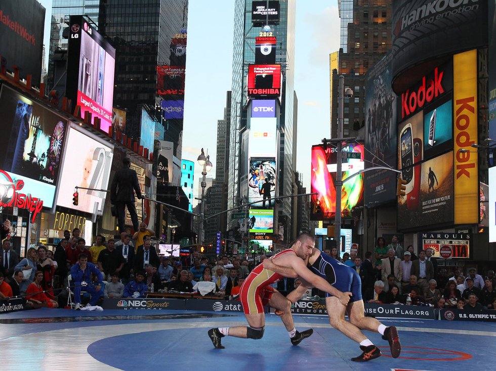 Grappling in the big apple. 