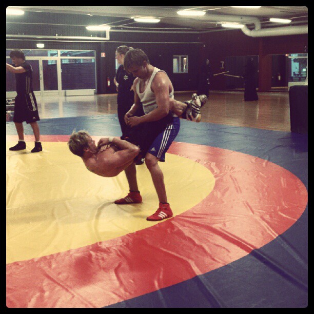 Wrestlers Training 