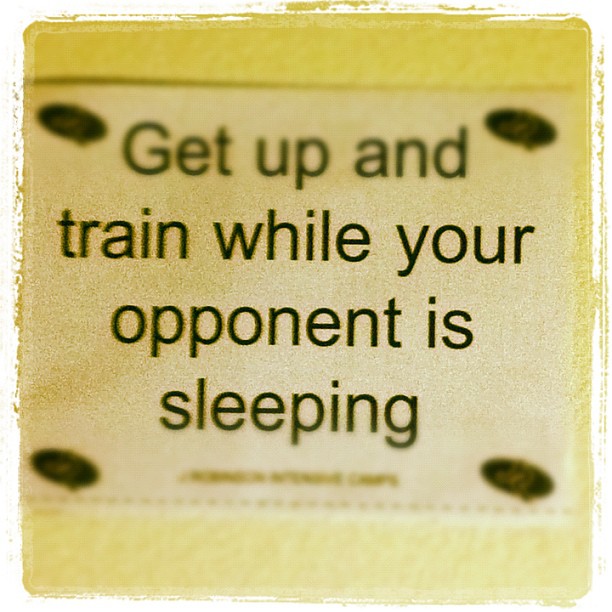 Train while your opponent sleeps. 