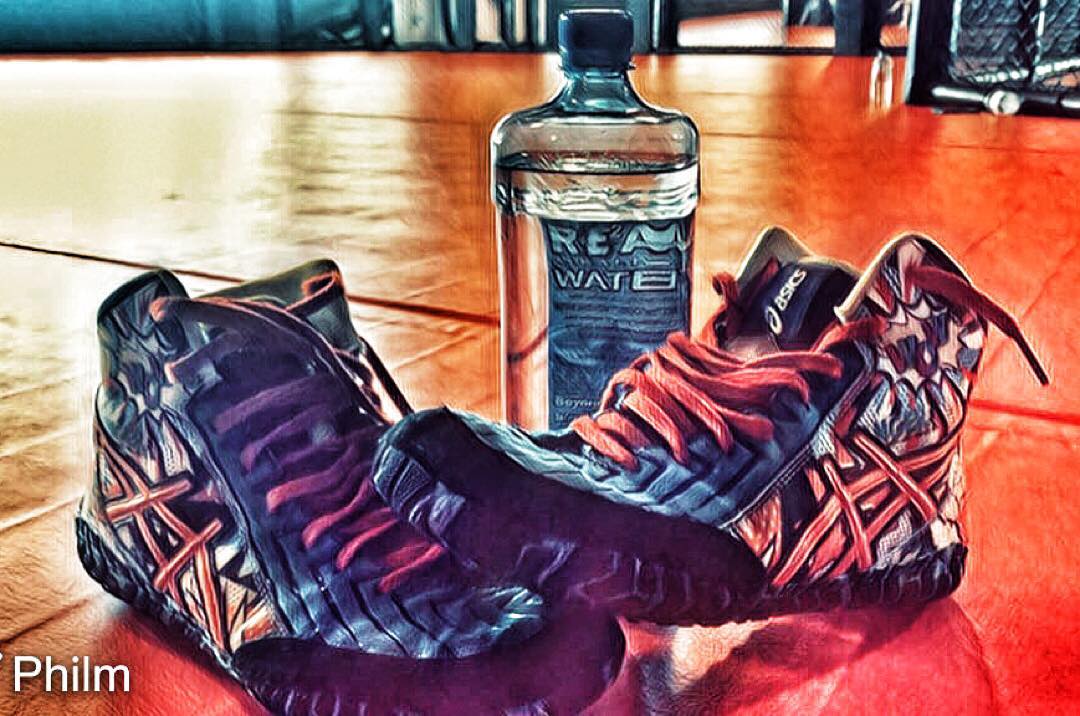 Wrestling Shoes & Water